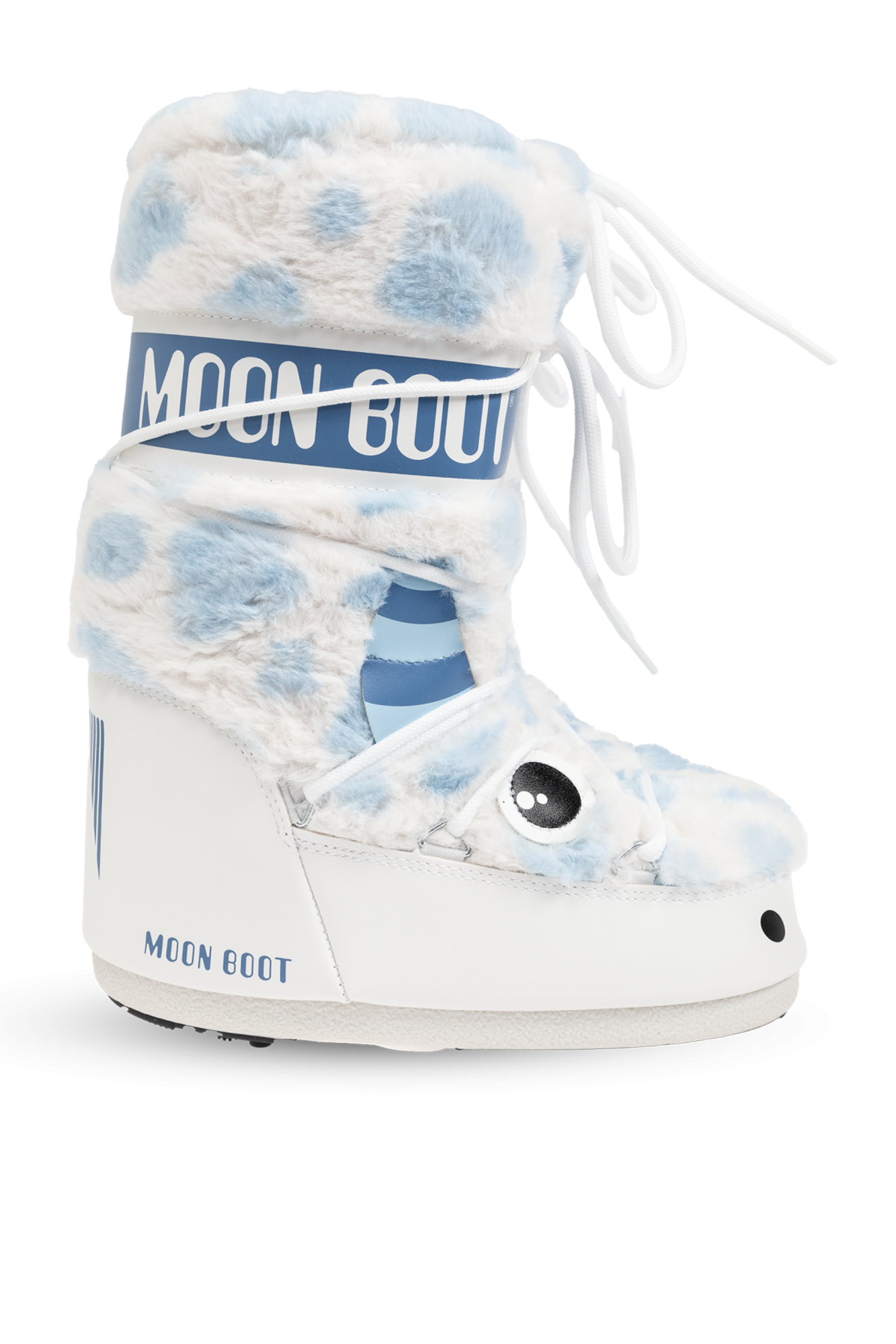 White Snow Boots Icon Yeti Faux Fur Moon Boot Kids Vitkac Italy